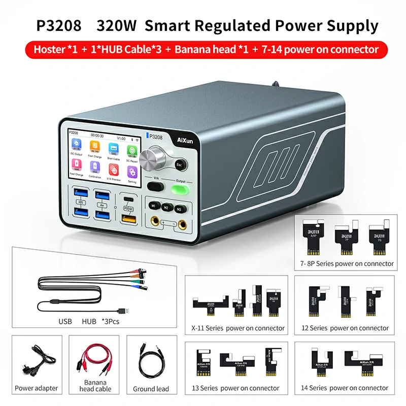 P3208 320W Smart Regulated Power Supply 32V/8A One Key Boot Power